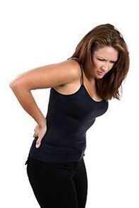 Bolest zad u ženy s osteochondrositou