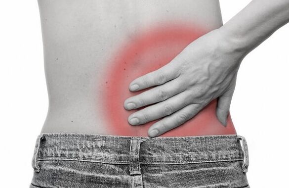 bolesti dolní části zad v důsledku spinální osteochondrózy